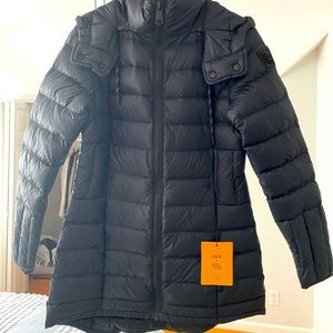 BRAND NEW lole down zip up jacket with hood size XS never worn tags still on